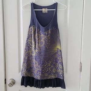 Free people ruffle race back tank dress